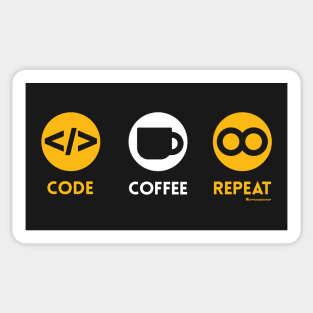 CODE COFFEE REPEAT Sticker